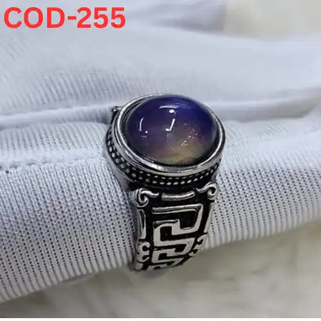 turkis তুর্কি রত্ন পাথর কালার চেঞ্জিং আংটি COD-255